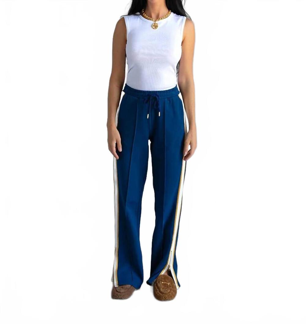 NEW CARE TUCKER jordan interlock track pants in sailor